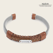 Pulsera en piel genuina de lizard para caballero Joyería 