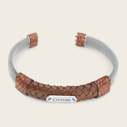 Pulsera en piel genuina de lizard para caballero Joyería 