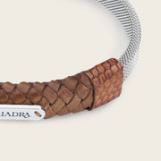 Pulsera en piel genuina de lizard para caballero Joyería 