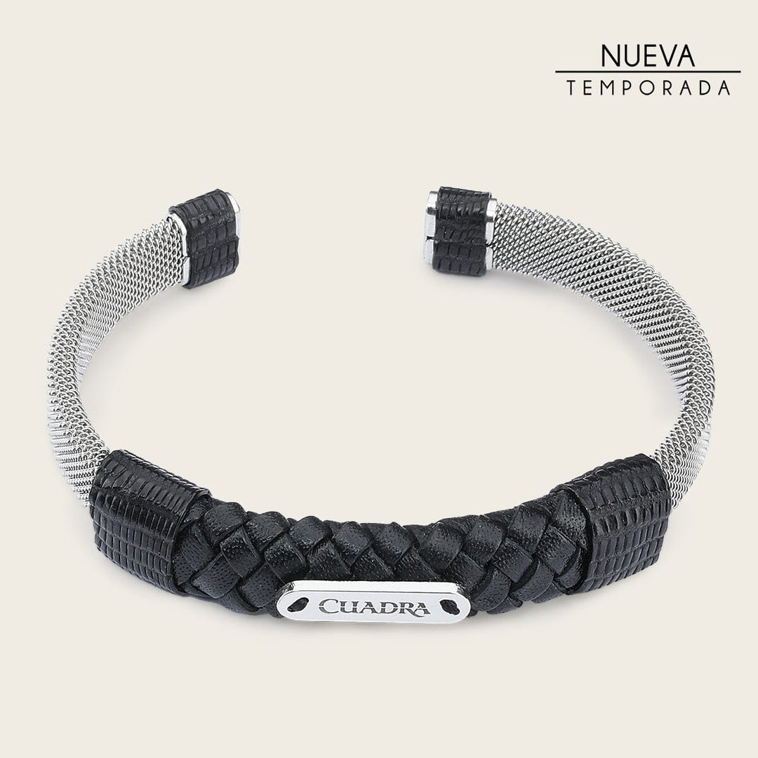 Pulsera en piel genuina de lizard para caballero Joyería 
