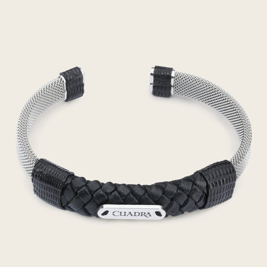 Pulsera en piel genuina de lizard para caballero Joyería 
