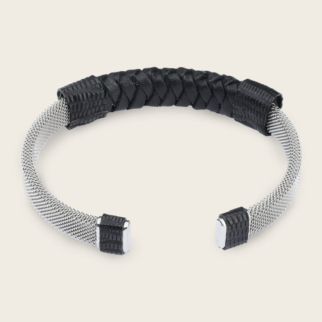 Pulsera en piel genuina de lizard para caballero Joyería 