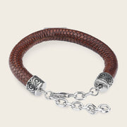 Pulsera en piel genuina de lizard para caballero Joyería 