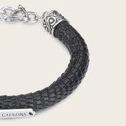 Pulsera en piel genuina de lizard para caballero Joyería 