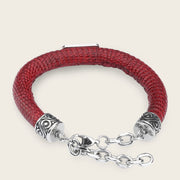 Pulsera en piel genuina de lizard para caballero Joyería 