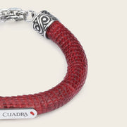 Pulsera en piel genuina de lizard para caballero Joyería 