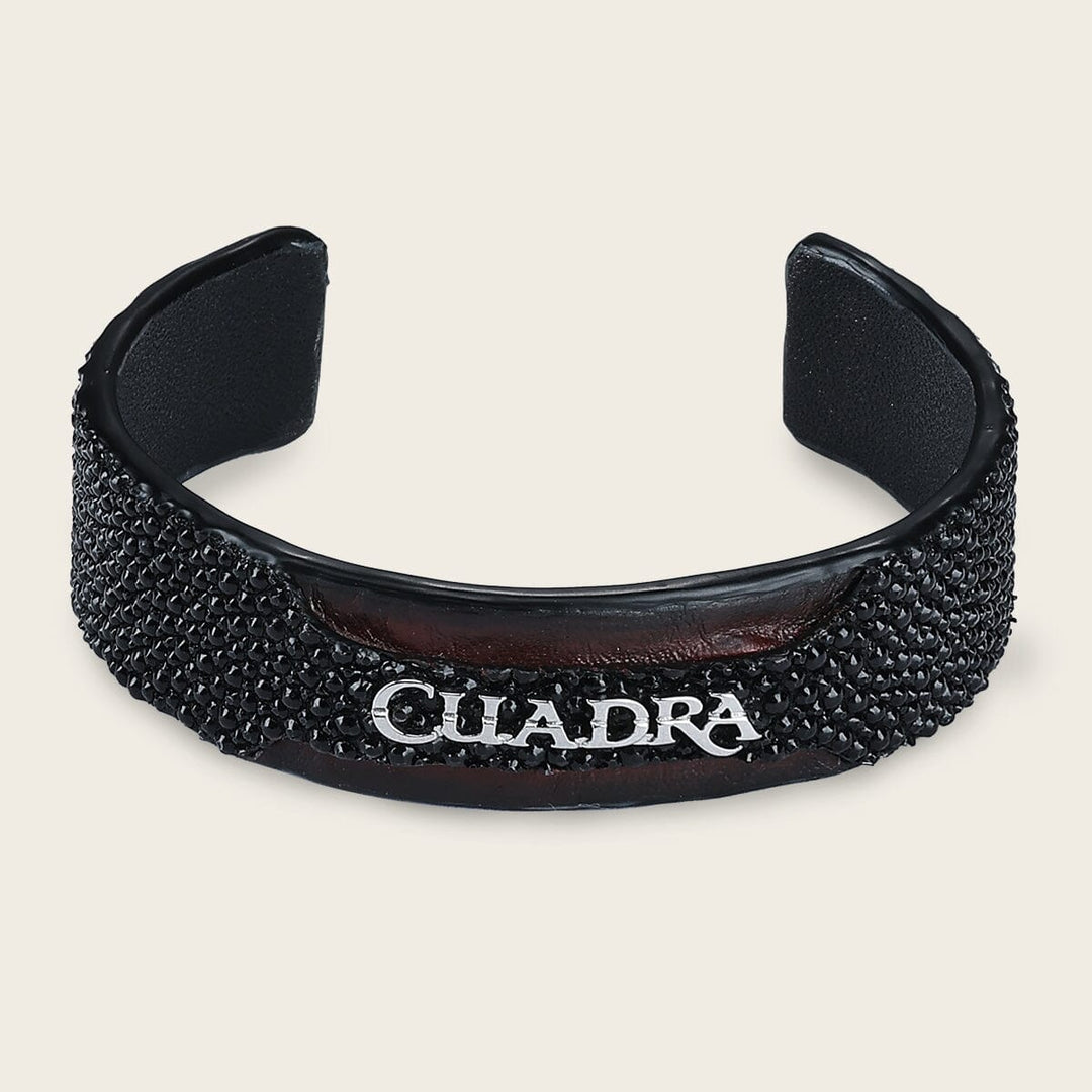 Pulsera ajustable para caballero en piel genuina de mantarraya Joyería 