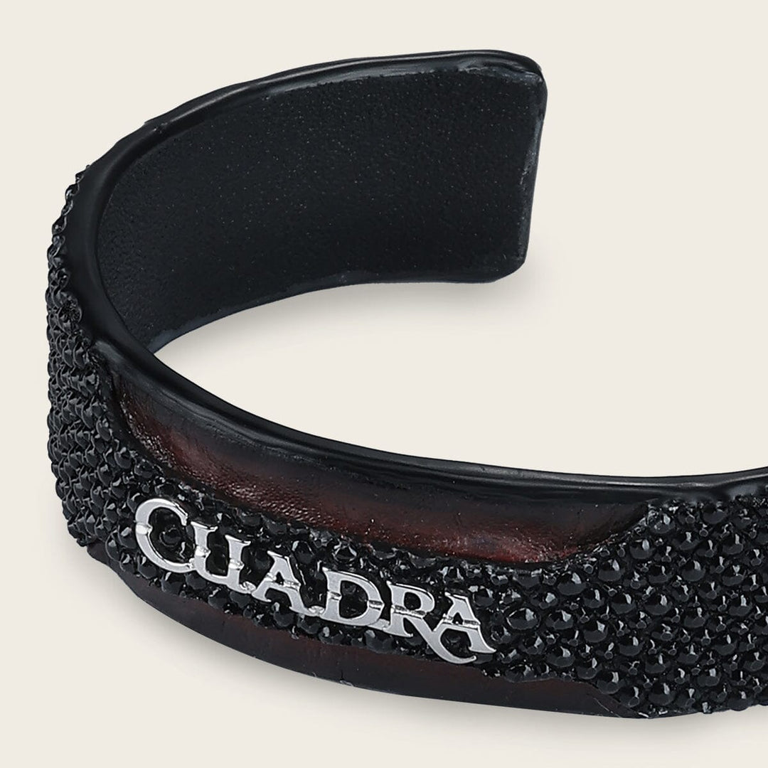 Pulsera ajustable para caballero en piel genuina de mantarraya Joyería 