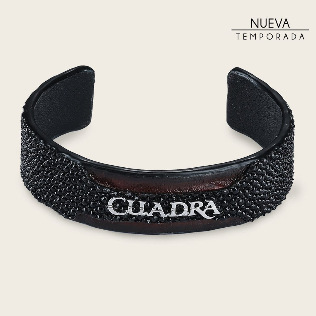 Pulsera ajustable para caballero en piel genuina de mantarraya Joyería 