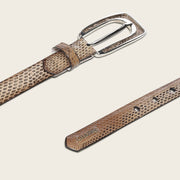 Cinturón en piel genuina de víbora buccata para dama Cinturones 