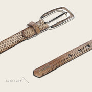 Cinturón en piel genuina de víbora buccata para dama Cinturones 