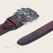 Cinturón en piel genuina para dama Cinturones 