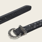 Cinturón casual en piel genuina de mantarraya para dama Cinturones 