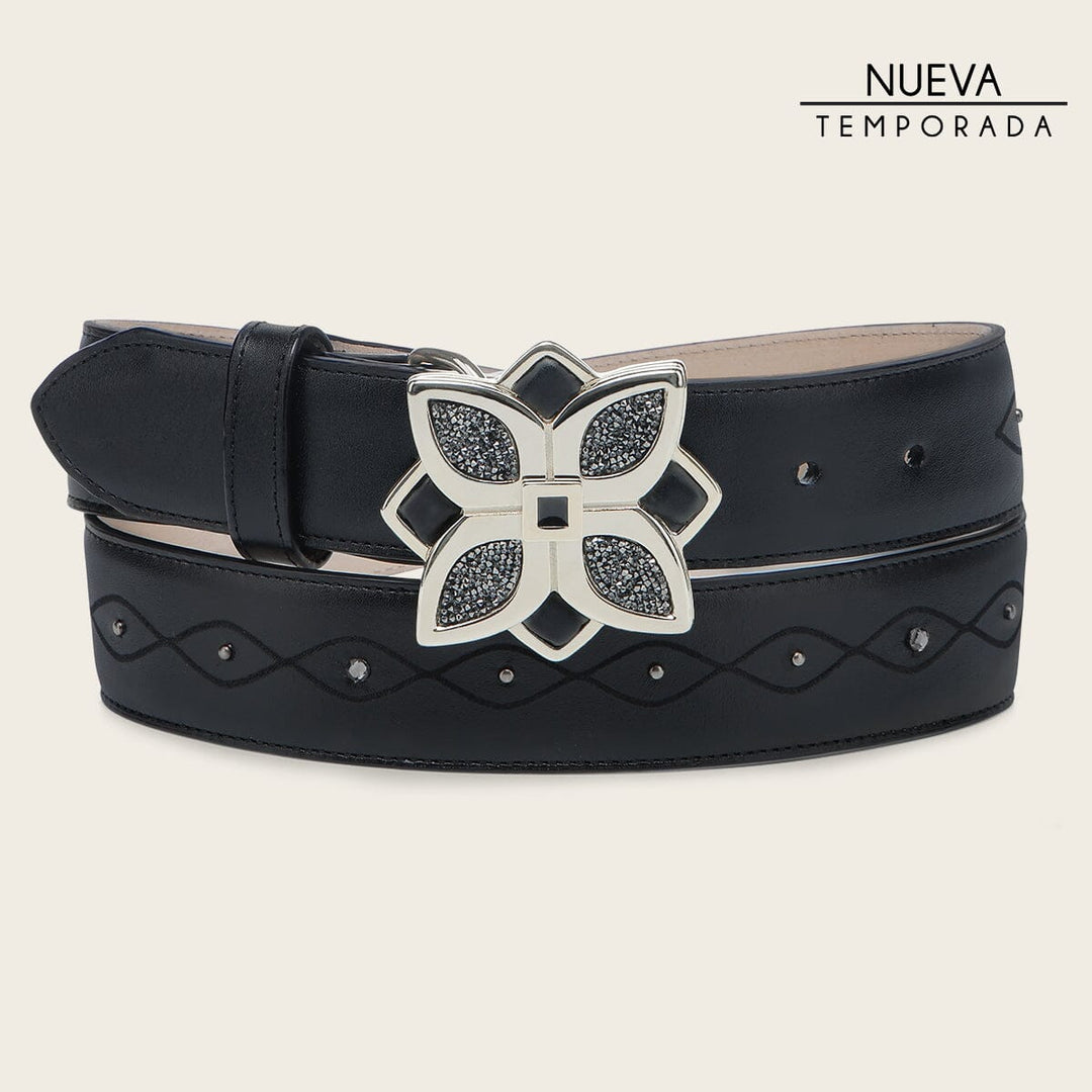 Cinturón con piel genuina para dama – Cuadra México