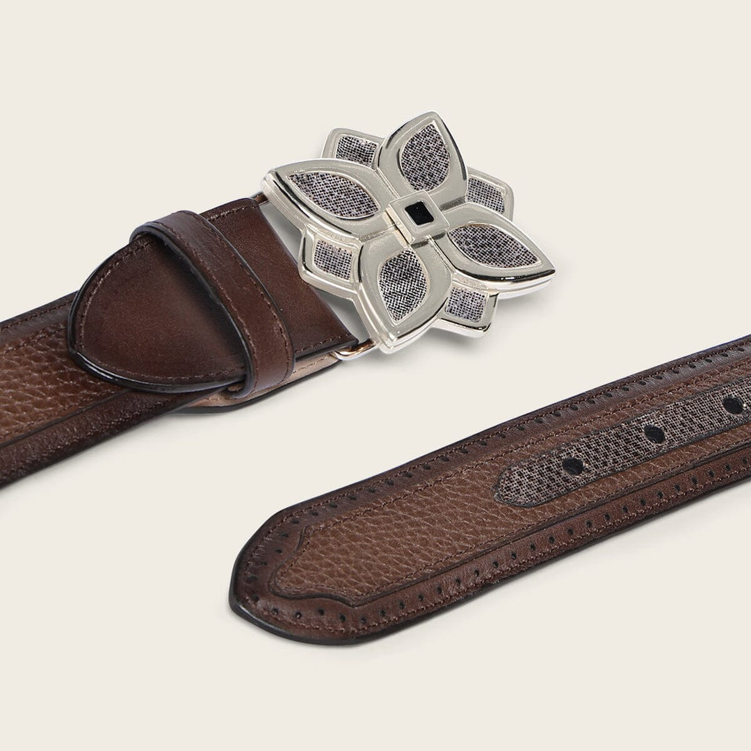 Cinturón casual en piel genuina de carunga para dama – Cuadra México