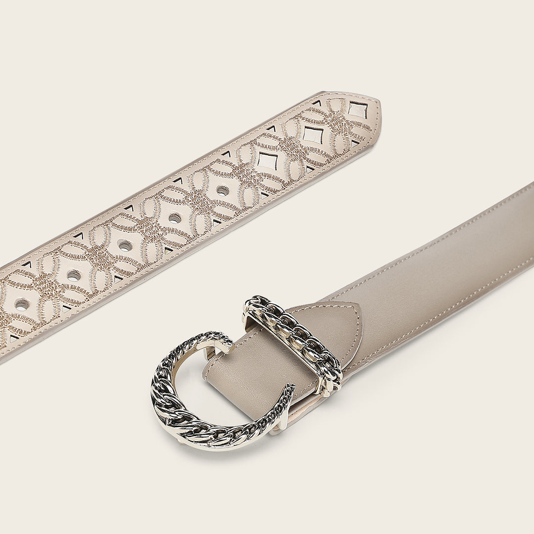 Cinturón en piel genuina para dama