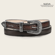 Cinturón en piel genuina de pitón para dama