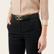 Cinturón en piel genuina de mantarraya para dama