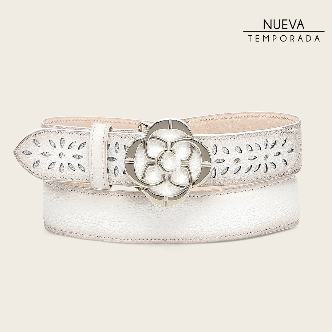 Cinturón en piel genuina para dama