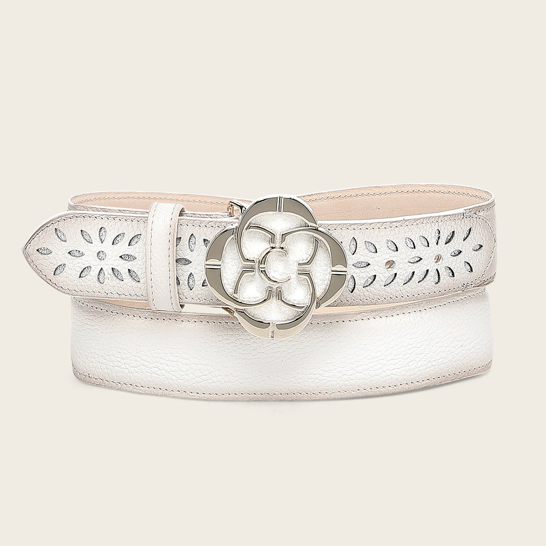 Cinturón en piel genuina para dama