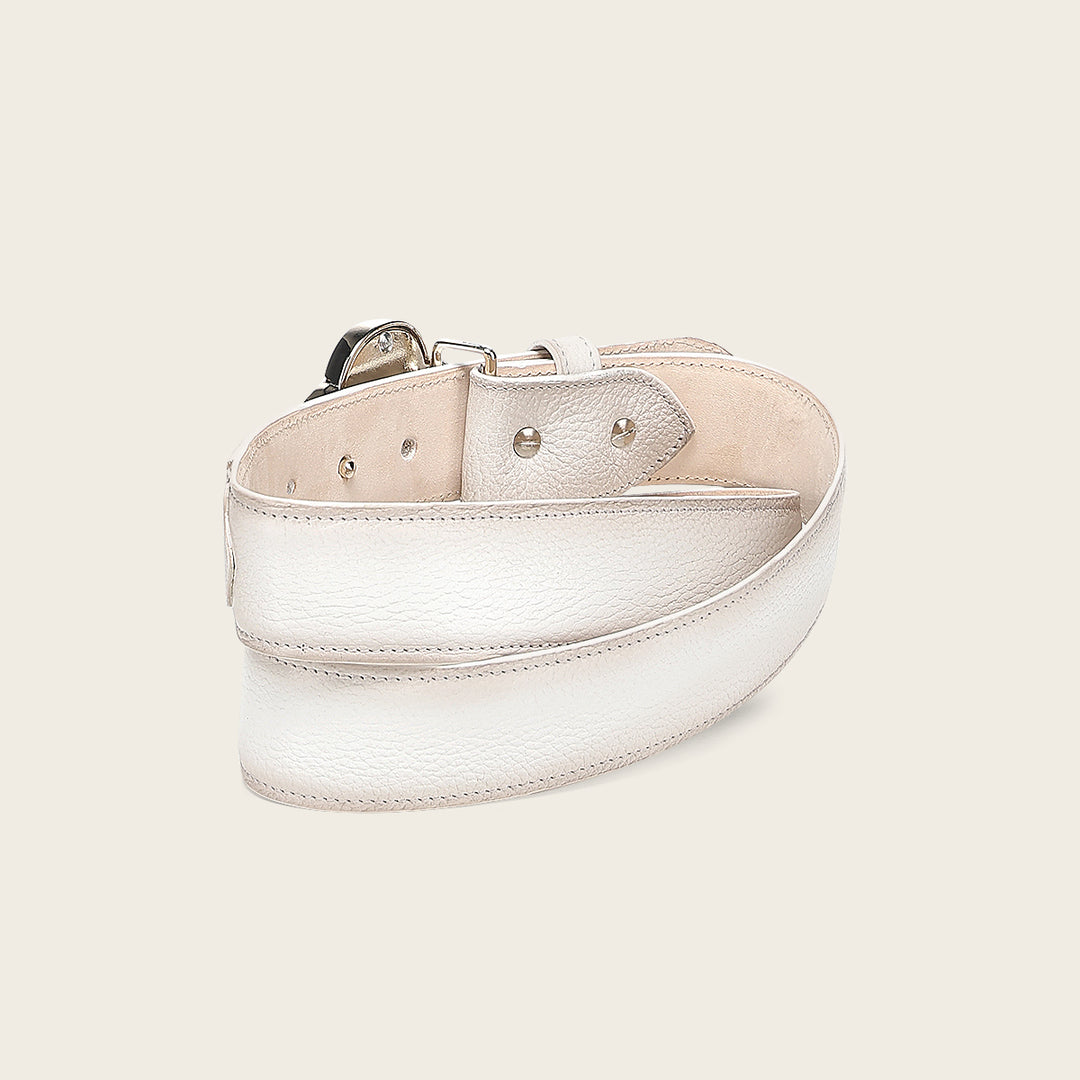 Cinturón en piel genuina para dama