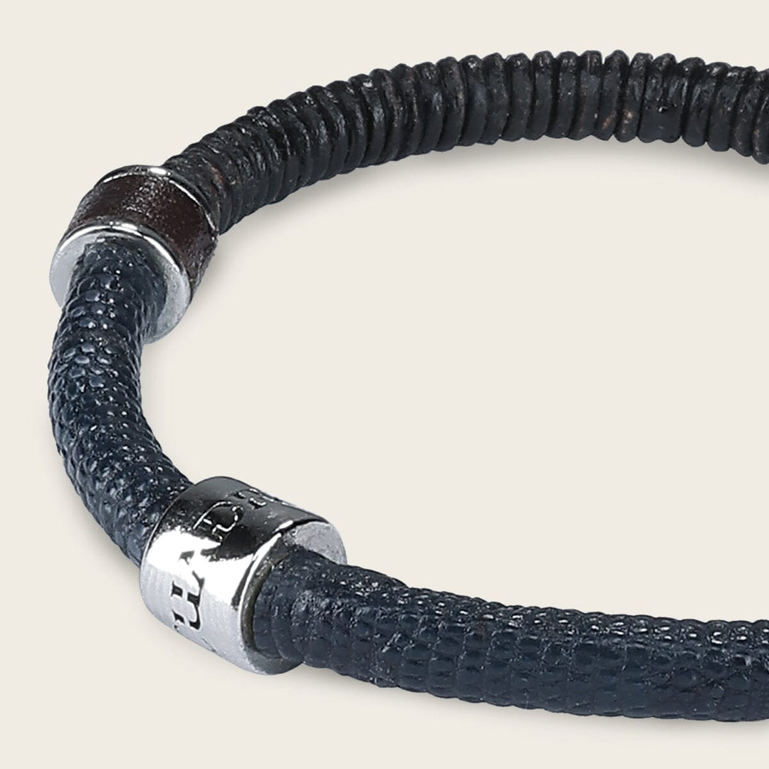 Pulsera en piel genuina de lizard para caballero Joyería 