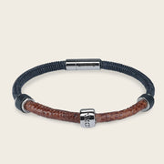 Pulsera en piel genuina de lizard para caballero Joyería 