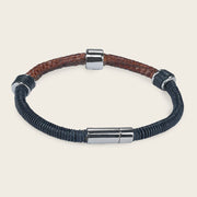 Pulsera en piel genuina de lizard para caballero Joyería 