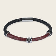 Pulsera en piel genuina de lizard para caballero Joyería 