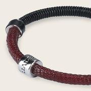 Pulsera en piel genuina de lizard para caballero Joyería 