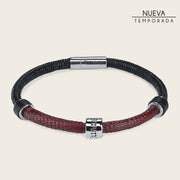 Pulsera en piel genuina de lizard para caballero Joyería 