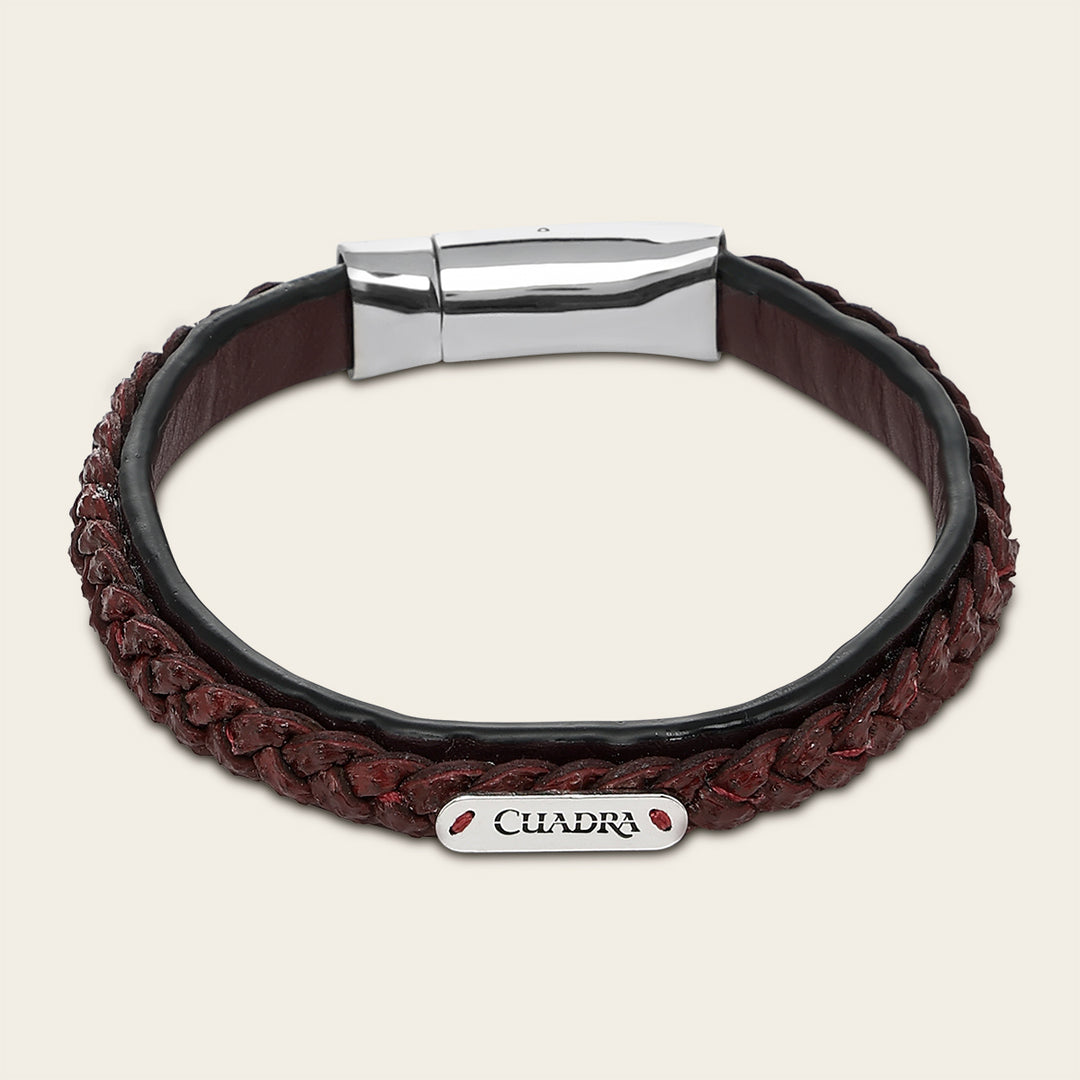Pulsera en piel genuina de carunga  para caballero