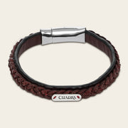 Pulsera en piel genuina de carunga  para caballero