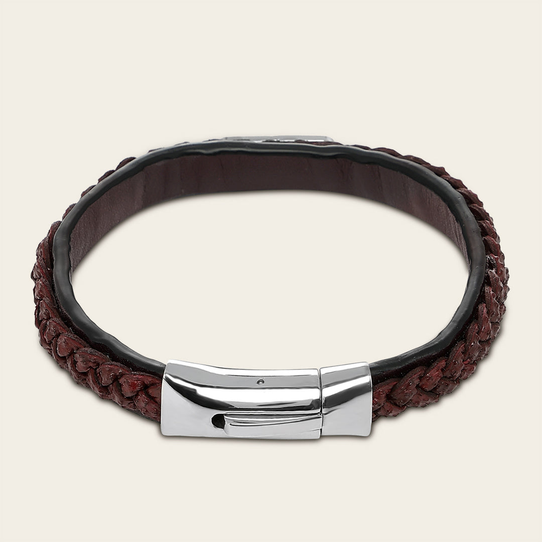 Pulsera en piel genuina de carunga  para caballero