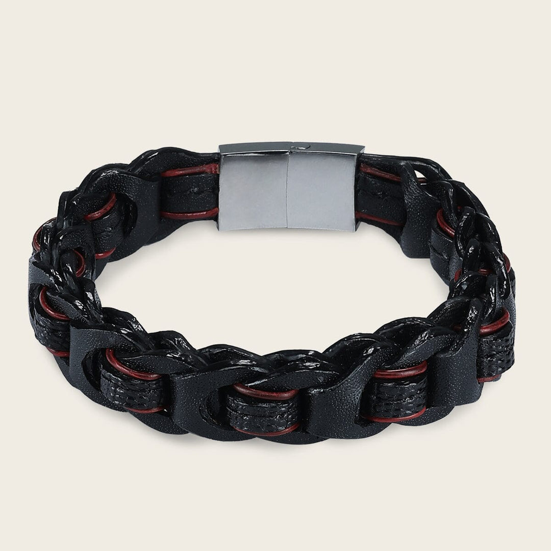 Pulsera en piel genuina de lizard para caballero Joyería 