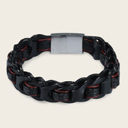 Pulsera en piel genuina de lizard para caballero Joyería 