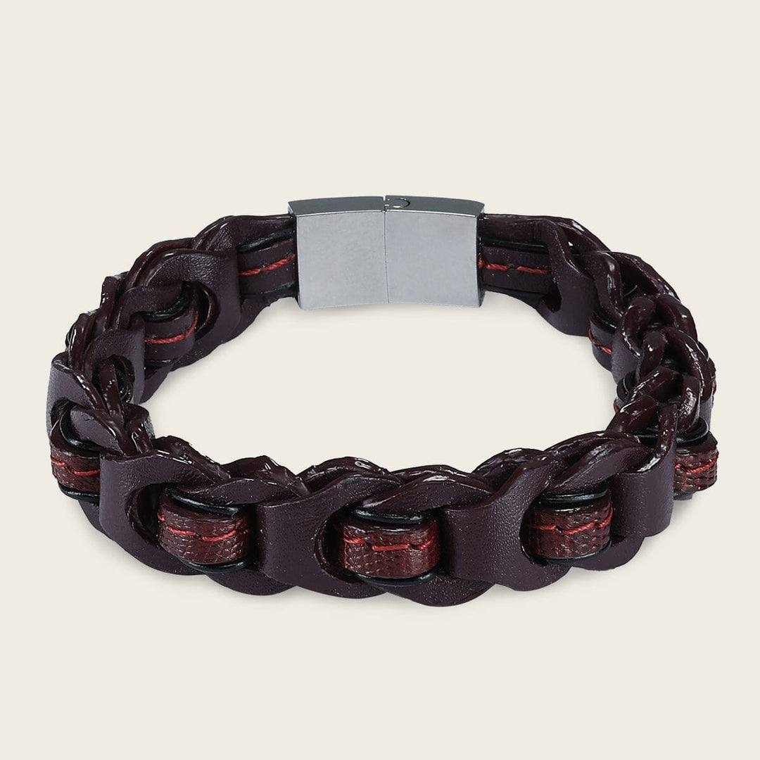 Pulsera en piel genuina de lizard para caballero Joyería 