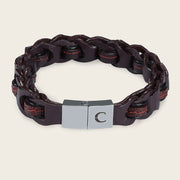 Pulsera en piel genuina de lizard para caballero Joyería 