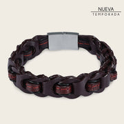 Pulsera en piel genuina de lizard para caballero Joyería 