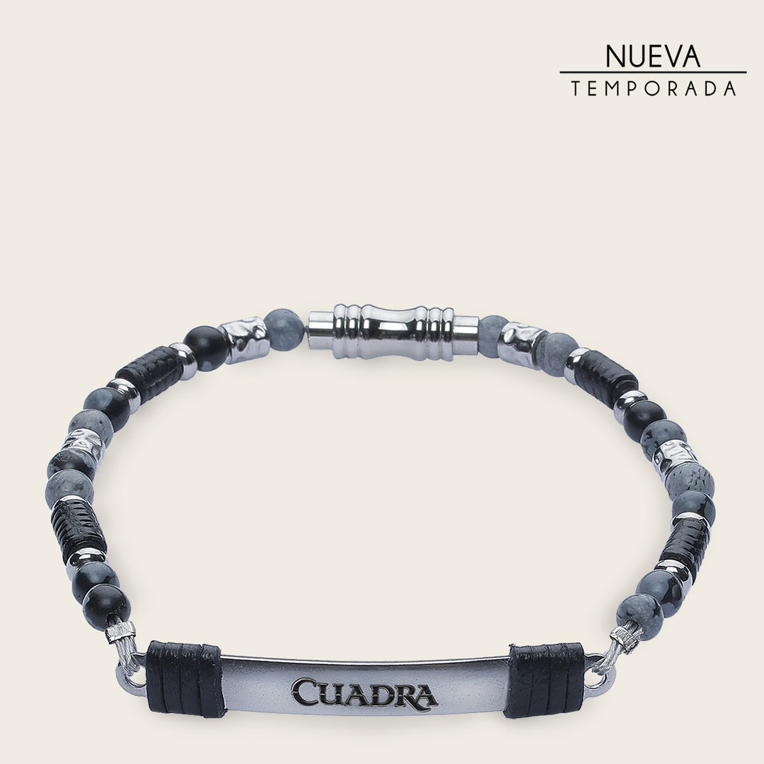 Pulsera en piel genuina de lizard para caballero