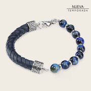 Pulsera en piel genuina de lizard para caballero Joyería 