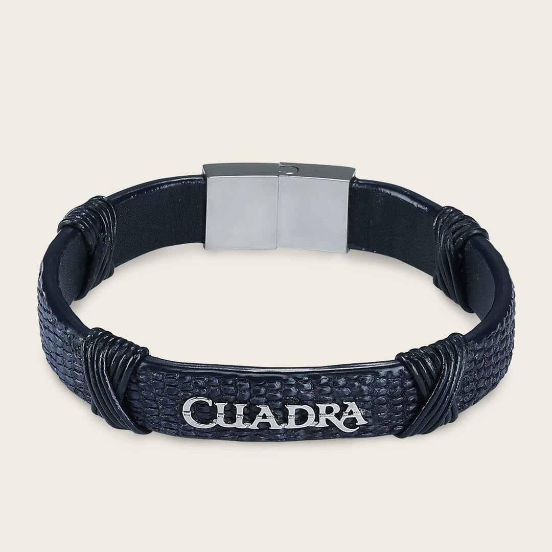 Pulsera en piel genuina de lizard para caballero Joyería 