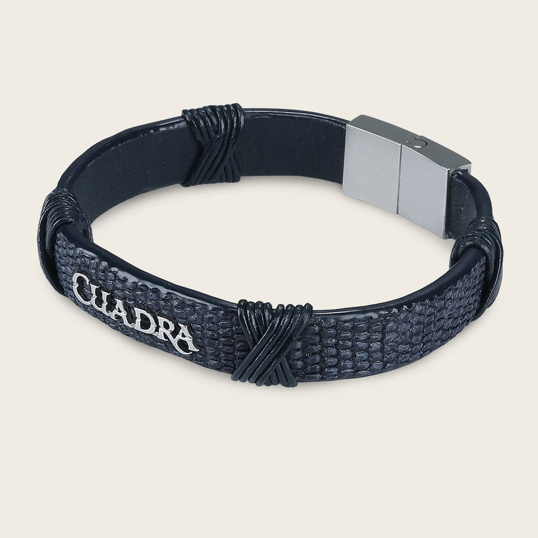 Pulsera en piel genuina de lizard para caballero Joyería 