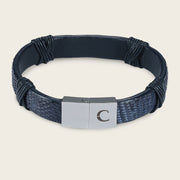 Pulsera en piel genuina de lizard para caballero Joyería 