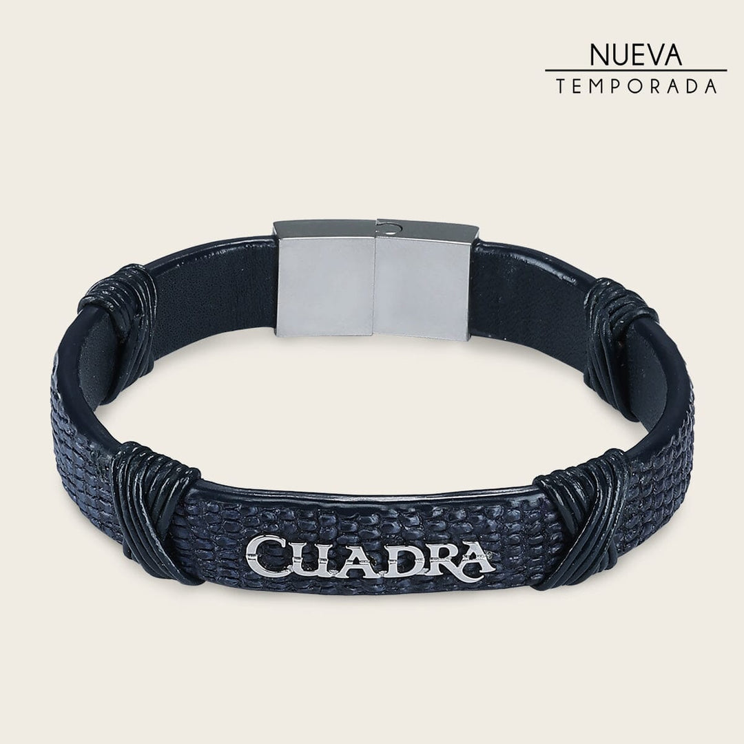 Pulsera en piel genuina de lizard para caballero Joyería 