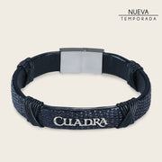 Pulsera en piel genuina de lizard para caballero Joyería 
