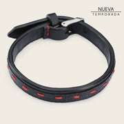 Pulsera en piel genuina de lizard para caballero Joyería 