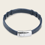 Pulsera en piel genuina de lizard para caballero Joyería 