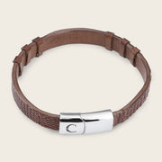 Pulsera en piel genuina de lizard para caballero Joyería 