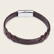 Pulsera en piel genuina de lizard para caballero Joyería 